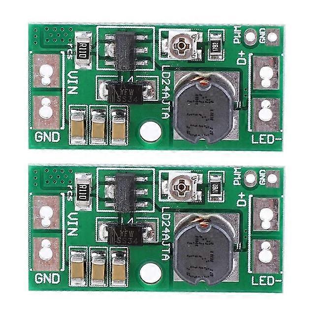 2Pcs Adjustable Driver Board 20w Dc6-24v Led Pwm Controller Dc-dc Step-down Constant Current Converter