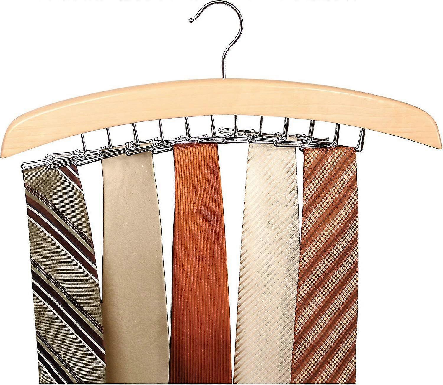 Hölzerner Krawattenbügel, hölzerner Aufhänger Organizer Rack