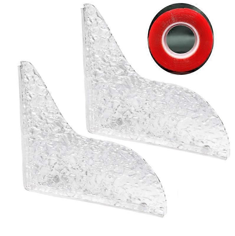 2 Pack Durable Acrylic Bathtub Splash Guard with Replacement