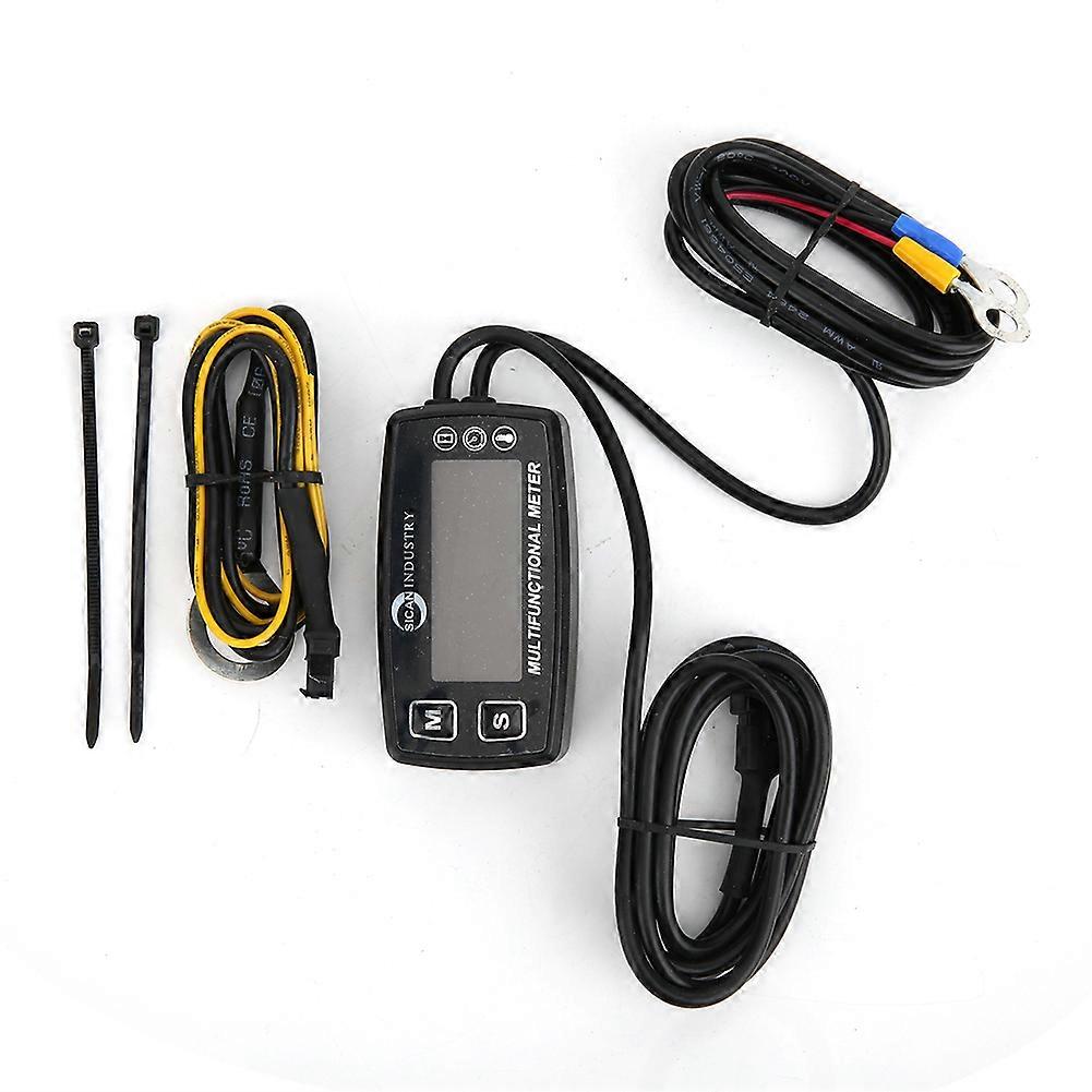 Multifunction Car Instrument Tachometer Temperature Hour Meter Auto Accessory