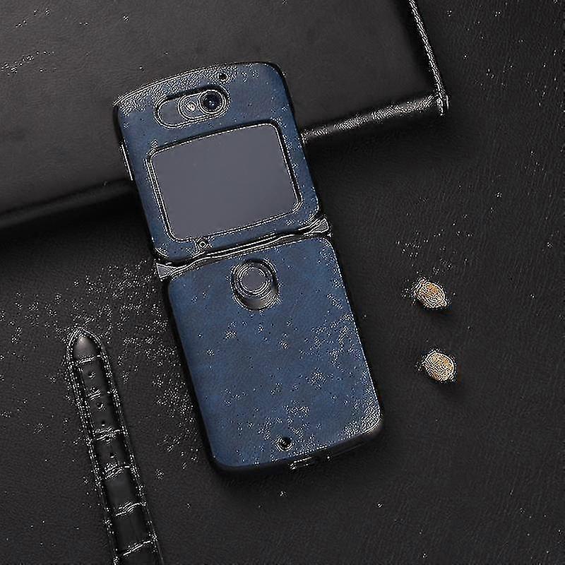 Folding Screen Leather Phone Case(navy  )