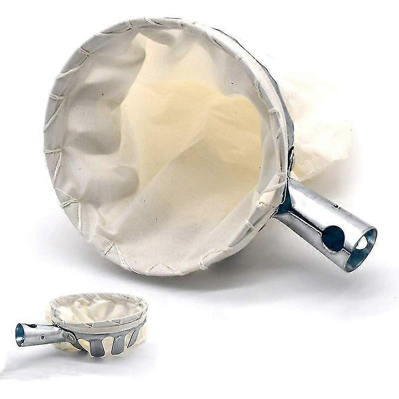 Fruit Picker (silver), Metal Fruit Picker With Collector Bag Garden Picking Tools (white), For Apple Pear Citrus Peach