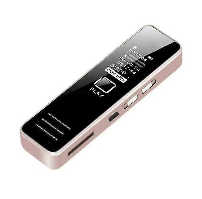 Remote Recording Voice Activated Voice Recorder, HD Digital Audio Noise Cancelling Recorder, USB Rechargeable MP3 Player for Conference Classes(Rose g