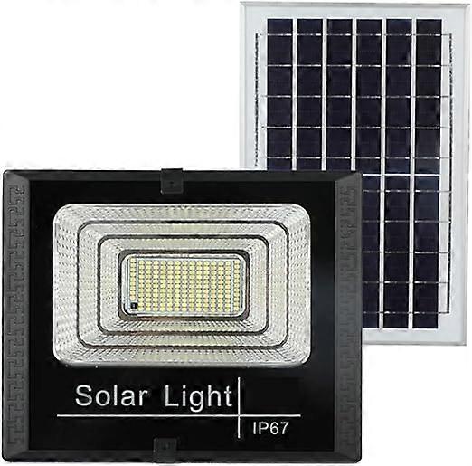 Solar Energy LED Floodlight with Controller Sensitive Light Control/Controller Control/2 Lighting Mode Effects/Dimmable Brightness Adjustable