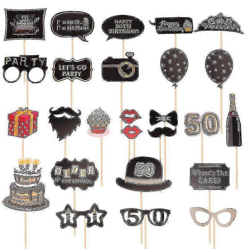 26pcs Photo Booth Props