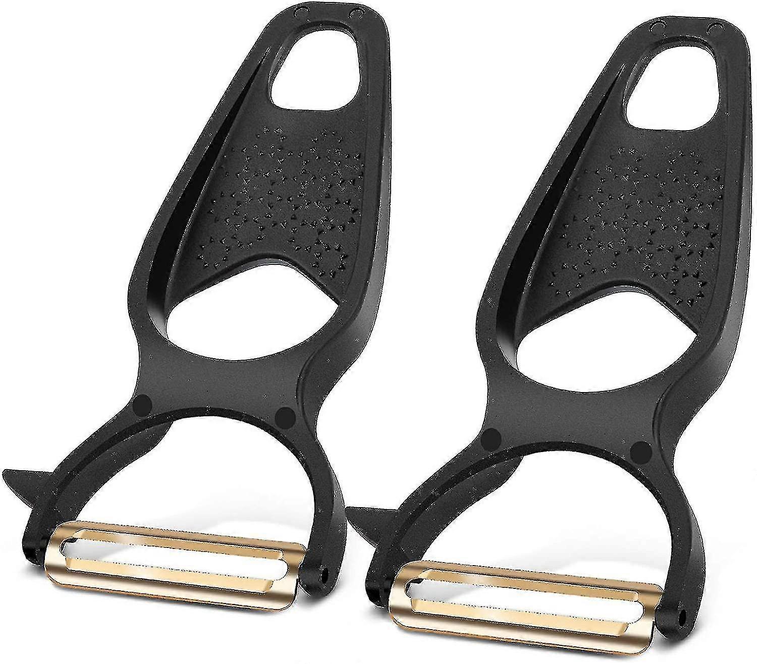 2pcs Stainless Steel Swivel Sharp Blade Vegetable Peeler