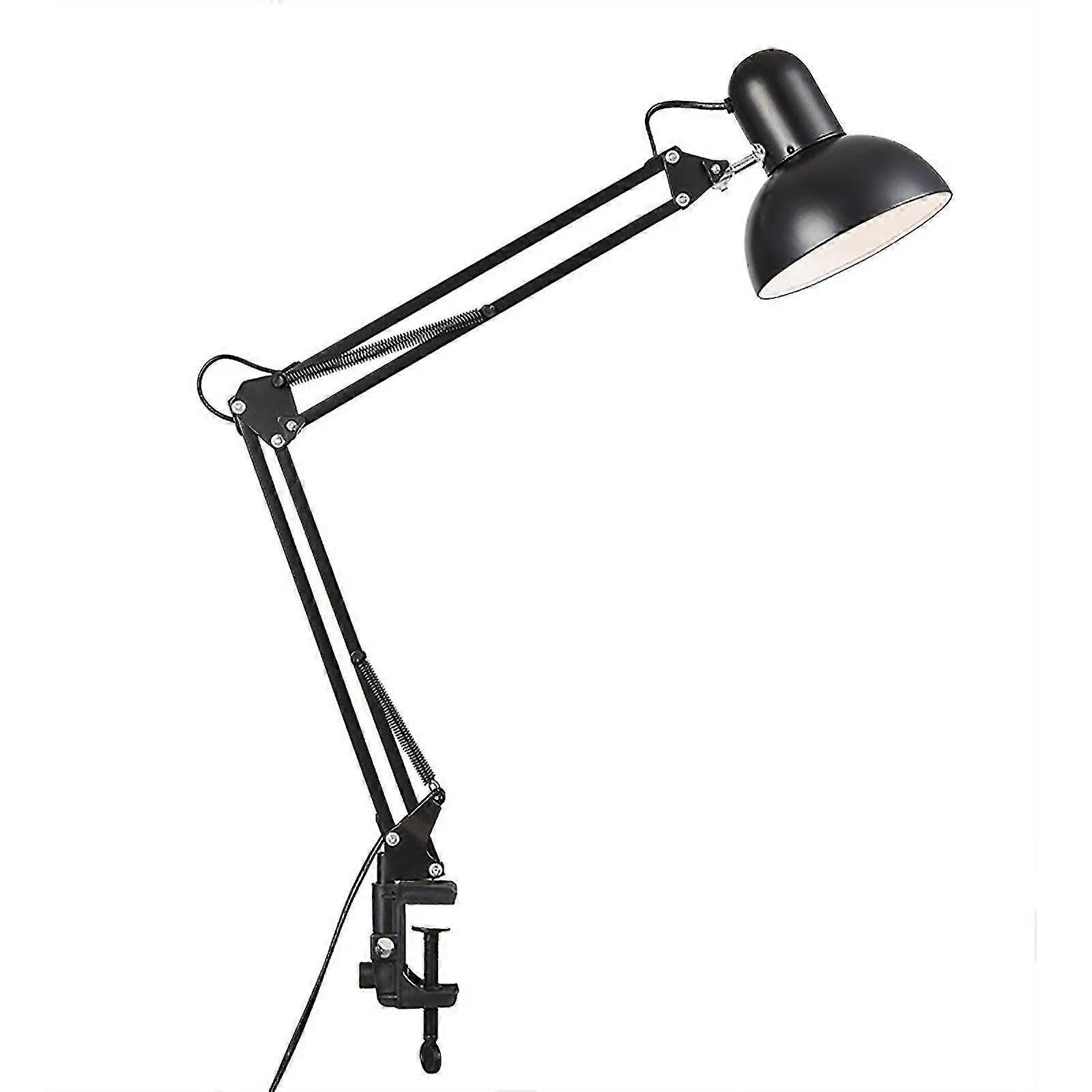 Lampe de bureau LED flexible avec pince, avec bras oscillant, idéale pour la lecture, le bureau ou le studio