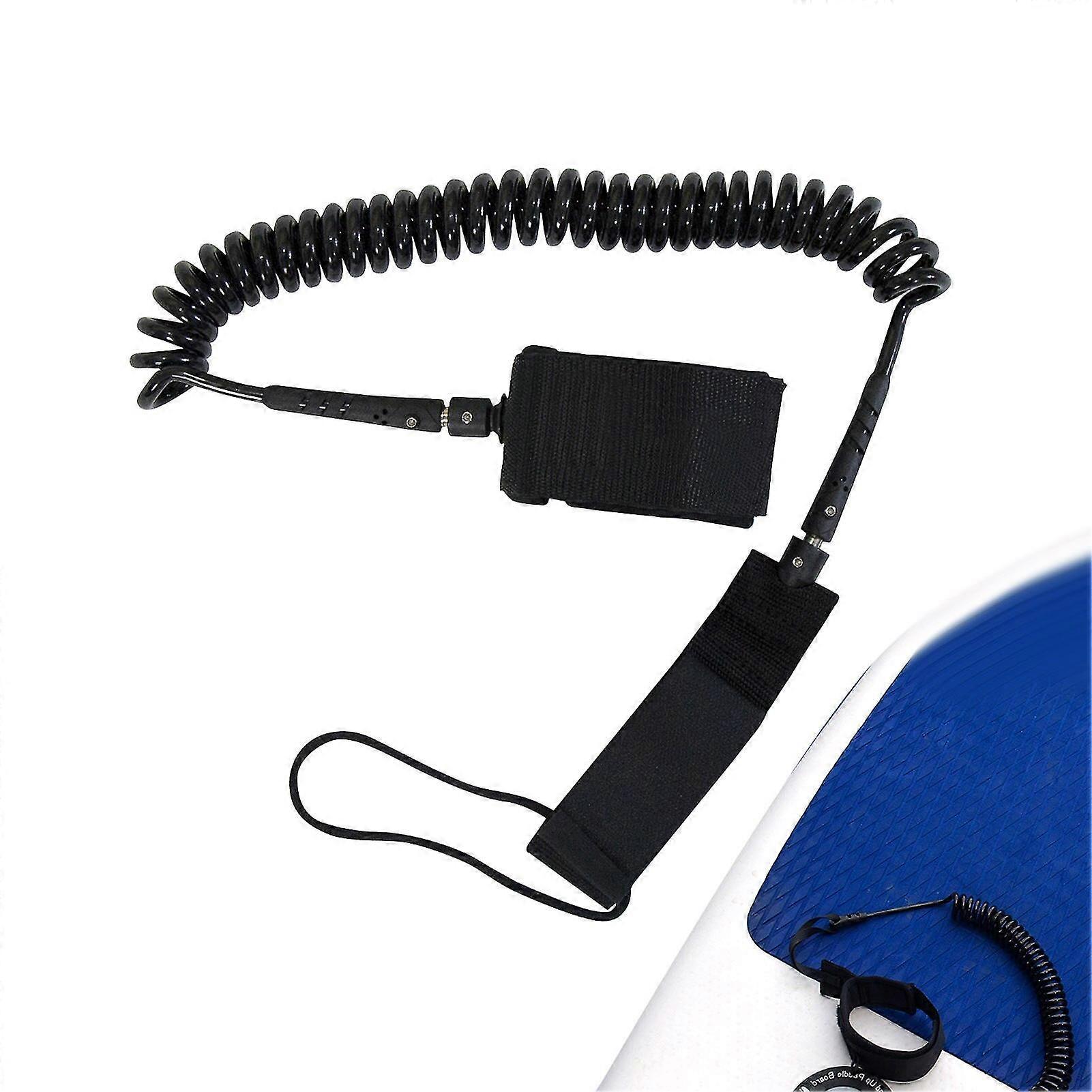 Coiled Leash For Board Coiled Paddle Board Leashes 5mm7mm Leg-rope Strap For Long-board Surf-boards Stand-up Paddle-boards