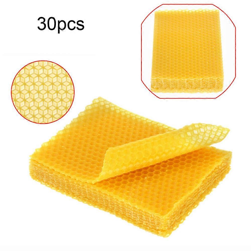 10/30Pcs Honeycomb Foundation Bee Hive Wax Frames Waxing Beekeeping Equipment Sheet