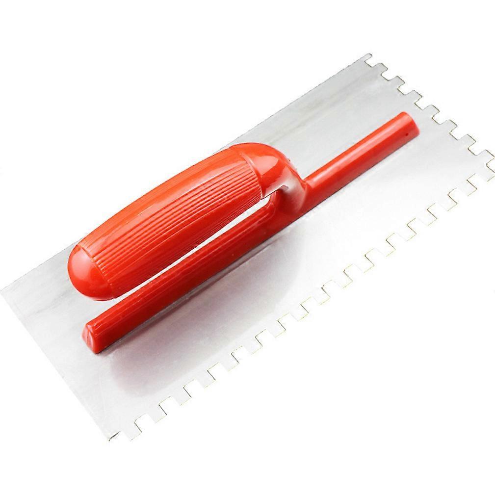 Toothed Plaster Trowel Plastic handle steel scraper putty kn