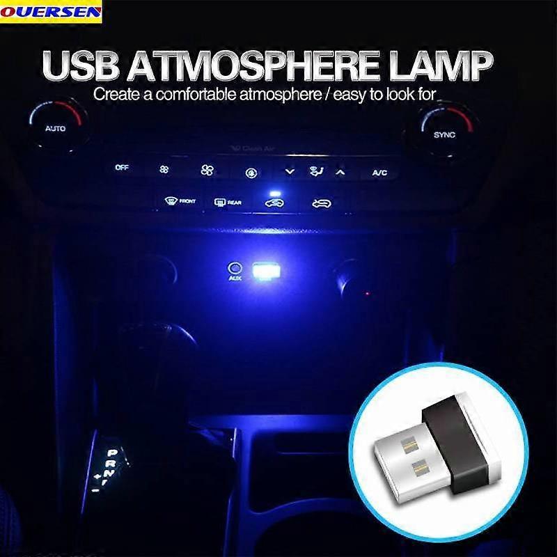 7 colors universal LED Car Interior Ambient Foot Strip Light With USB Cigar Lighter Control Atmosphere Decorative Lamps