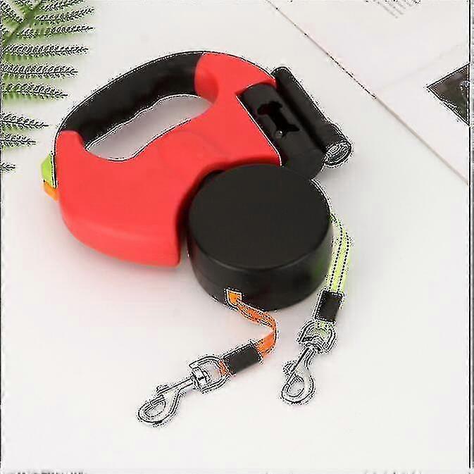 Smallbee Dual Retractable Dog Leash - Heavy Duty Double Headed Extendabl