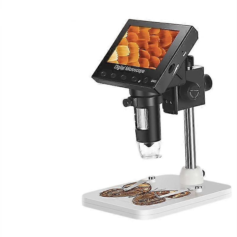 4.3 '' מיקרוסקופ lcd 1000x מיקרוסקופים דיגיטליים 1080p hd היקף הלחמה כלי תיקון זכוכית מגדלת מטבע עם 8 נוריות