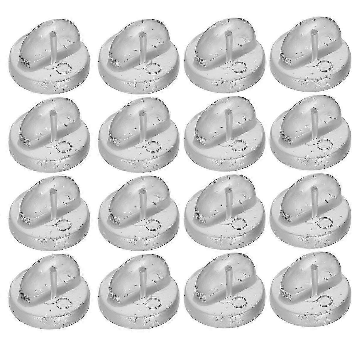 200pcs Caps PVC Pin Backs Keepers Replacement Brooch Clasp