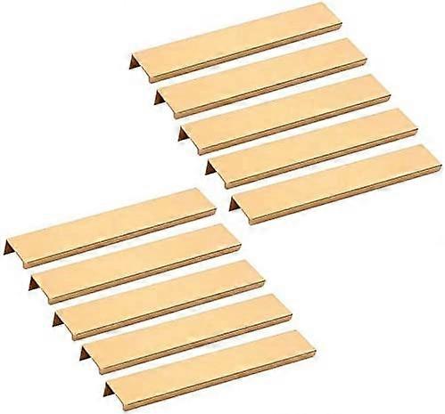 10pcs Invisible Cabinet Handle -Gold Kitchen Cabinet Drawer Cabinet Handle 160MM