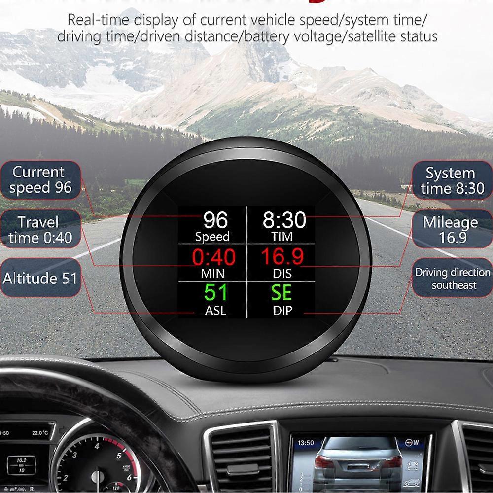 HUD Car Inclinometer Off Road Accessories 4x4 Head Up Display Intelligent Slope Meter Car Digital Display Accelerated Testing