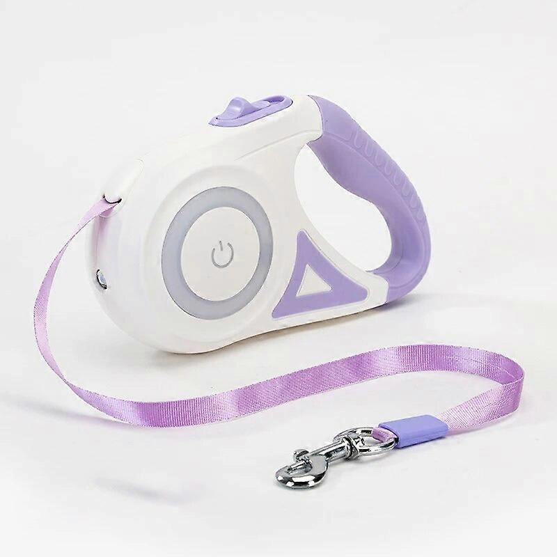 Dog Luminous Leash With Lights Small Medium Dogs Automatic Retractable Dog Walking Leash Teddy Travel Pet Supplies Accessories