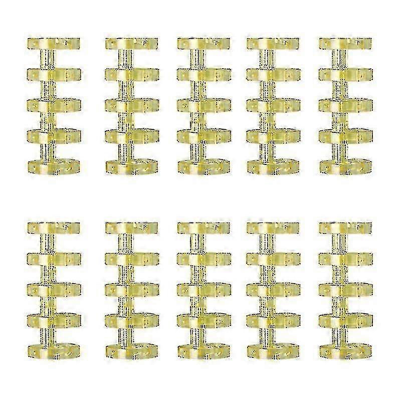 10 Pcs Durable 5-ring Replacement Binding Ring For Various Loose-leaf Notebooks