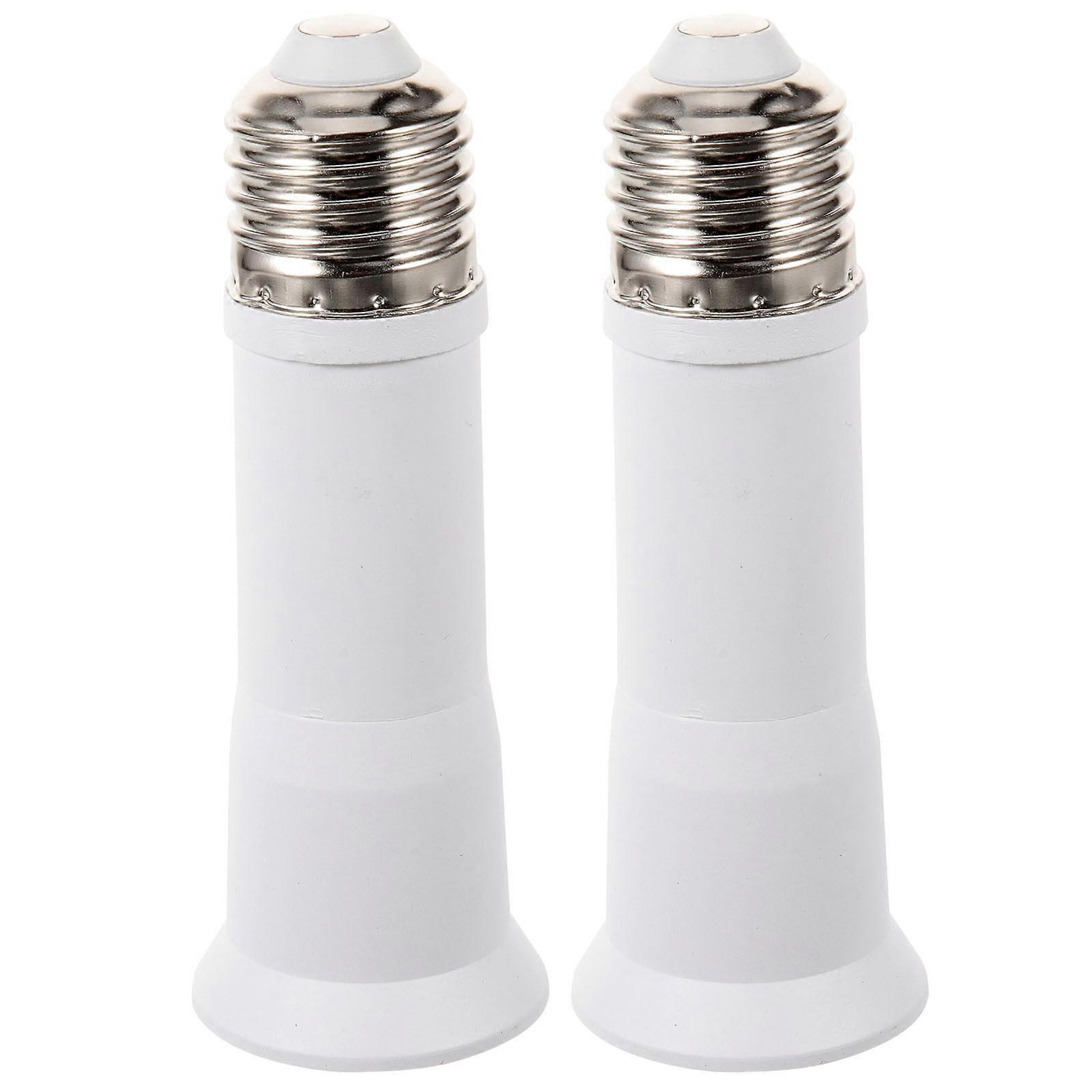 2pcs Bulb Socket Extender Telescopic Light Bulb Extension Socket E27 Socket