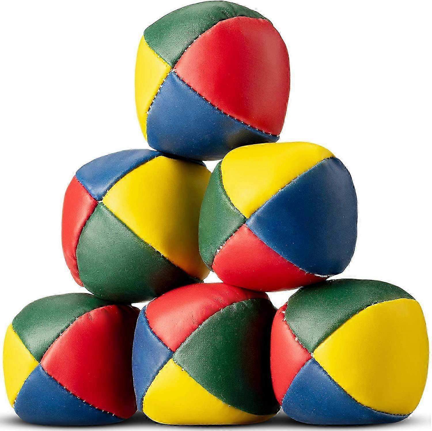 6 X Juggling Balls Durable Soft Smooth For Beginners Kids 5cm/2in