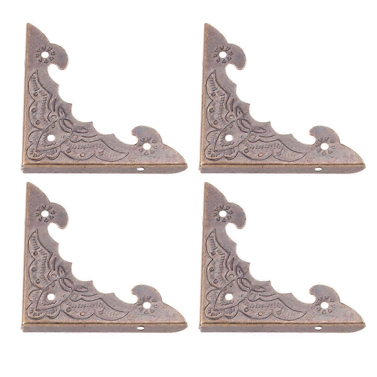 4 Pcs Metal Corner Protector Tin Box Wrap Corner Table Corner Guard Desk Corner Guard Furniture Corner Protector
