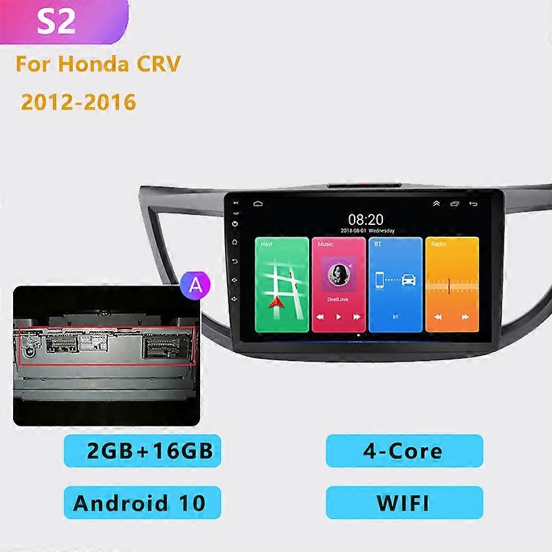 4G+64G 8-core 2DIN Android 10 Car Radio Stereo Multimedia Player Carplay Auto WIFI GPS navigation for Honda CRV CR-V 2012-2016