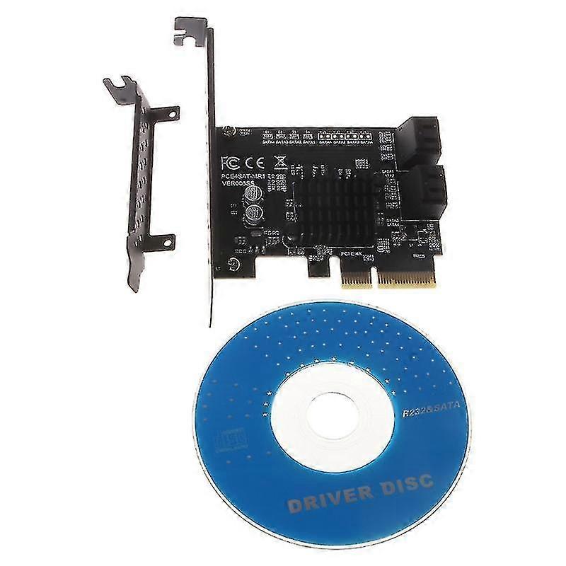 Pci-e 4x To 4 Sata 3.0 Raid Expansion Card Desktop Controller Support 32k, 64k