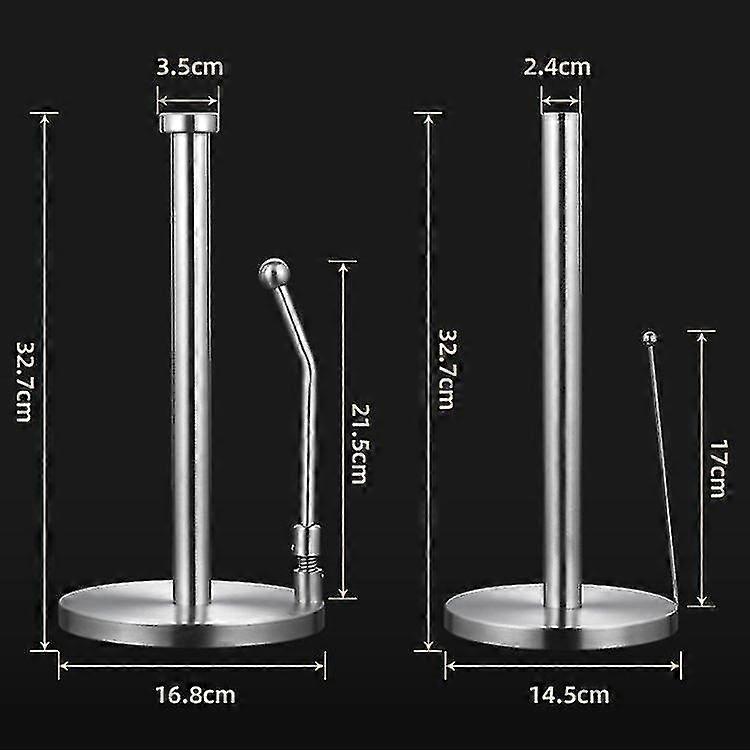 Stainless Steel Roll Paper Plastic Wrap Vertical Stand-classic