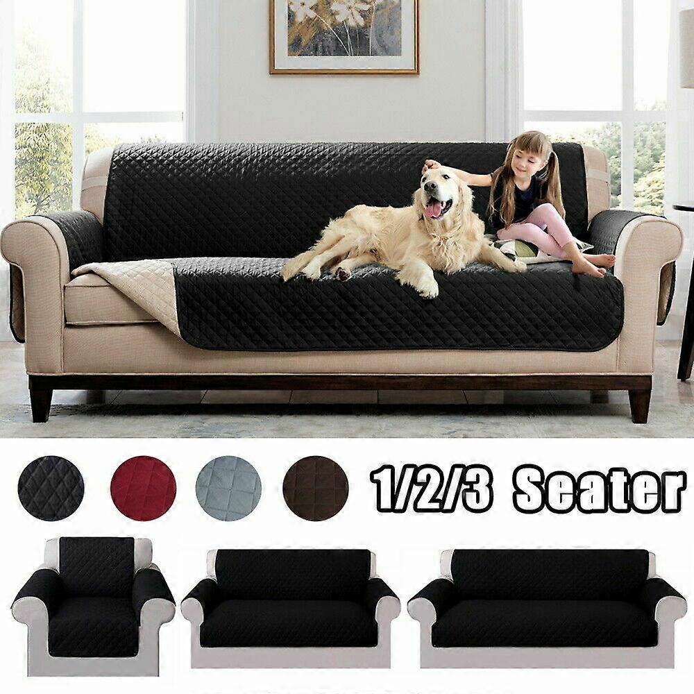 REVERSIBLE Sofa Throw Quilted Sofa Covers Anti Slip Waterproof Dog Pet Protector