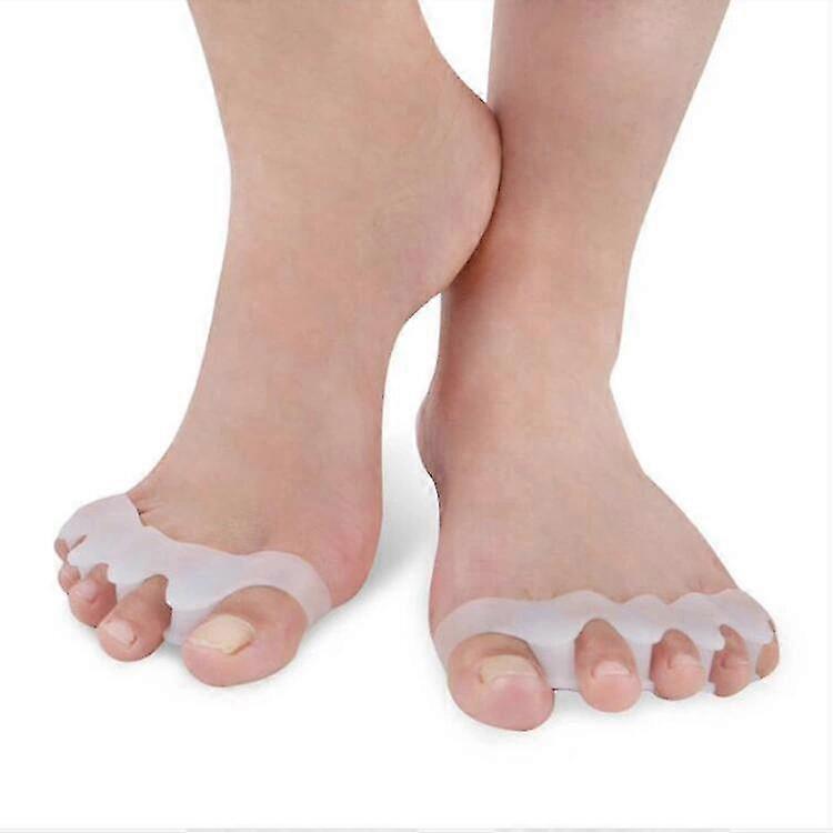 Toe Separators For Overlapping Toes, Gel Toe Straightener Bunion Corrector, Toe Spacers 4 Pack