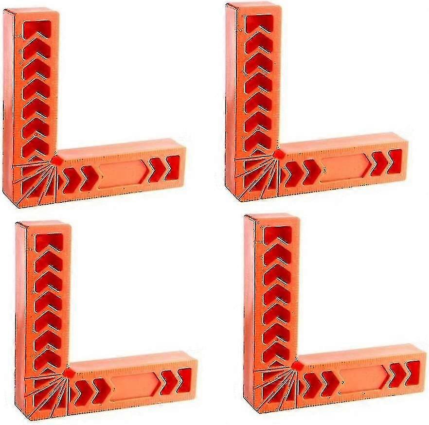 4 Pieces 6" Angle Positioning Squares Right Angle Clamp Holder Woodworking Carpenter Tool