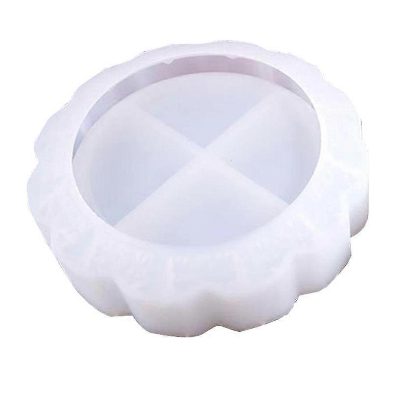 كريستال الايبوكسي مرآة منفضة سجائر سيليكون العفن الدانتيل منفضة سجائر سيليكون العفن 1 قطعة كبيرة