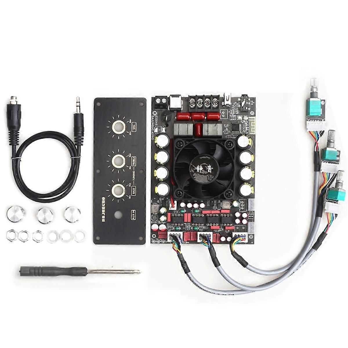 NEW T220HS-W Bluetooth 5.2 Subwoofer Digital Amplifier Board 2.0 Channel 220W+220W Wide Voltage 12-36V Stereo HIFI