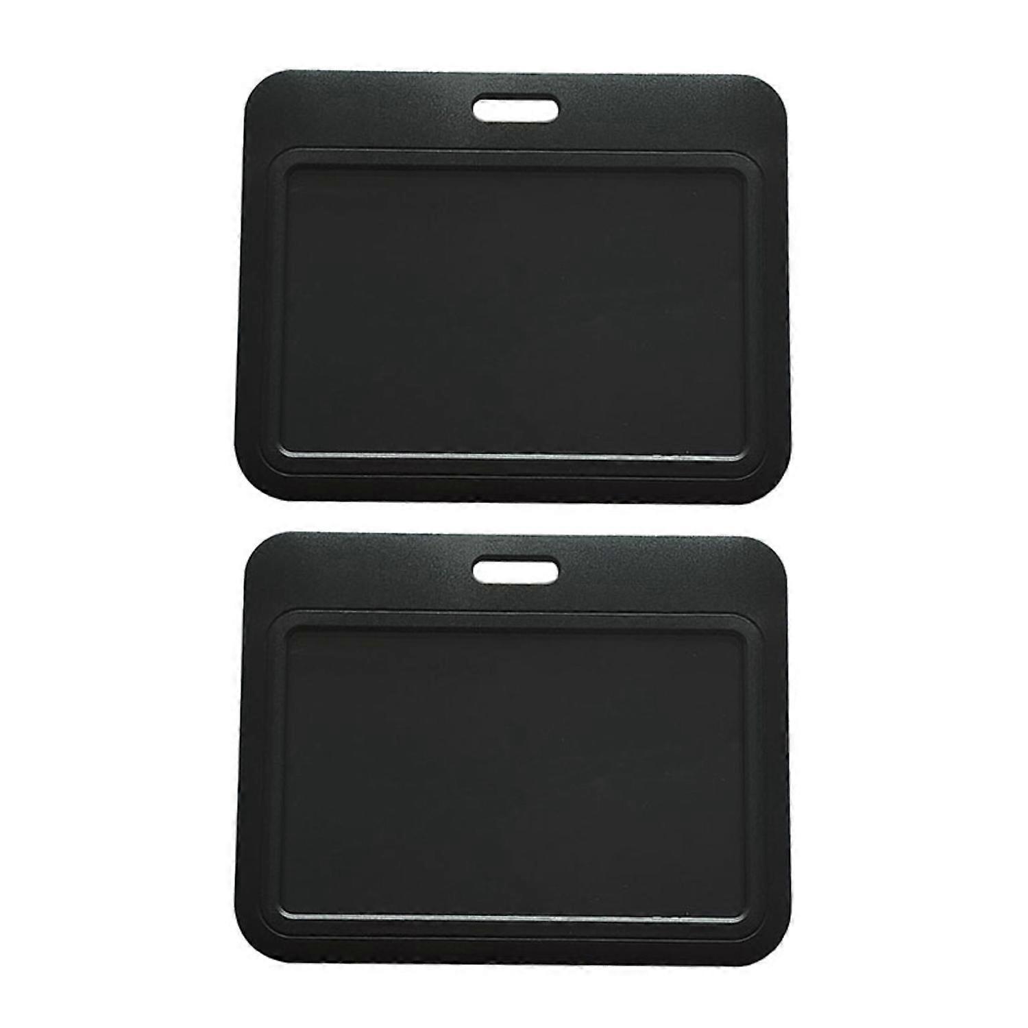 2Pcs Heavy Duty Retractable Keychain Badge Holder Steel Cord with Carabiner Easy-Pull Buckle Card