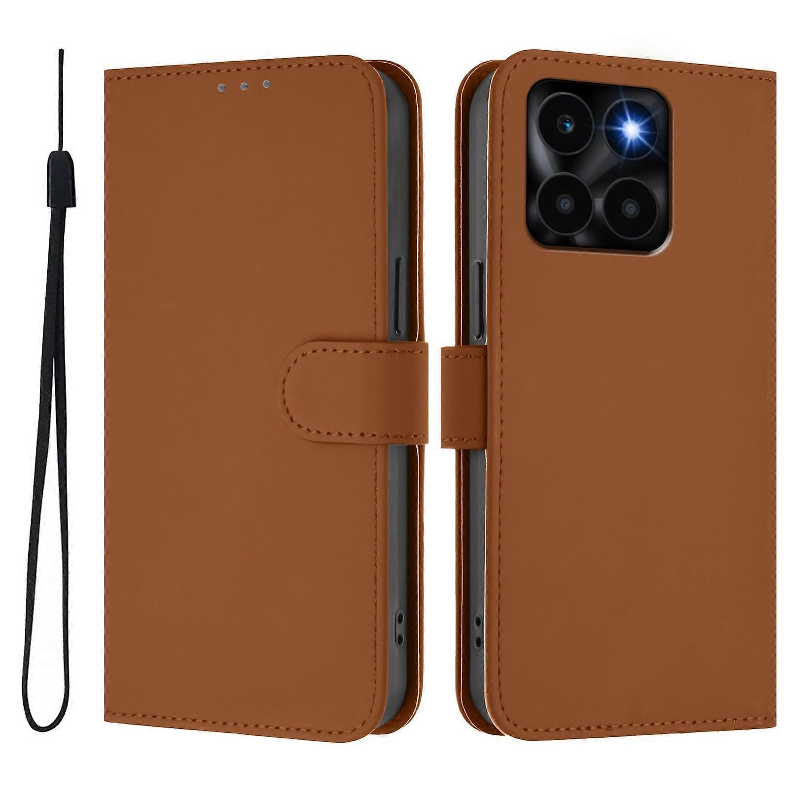 Skin Feel Leather Case For Honor X6a 4G