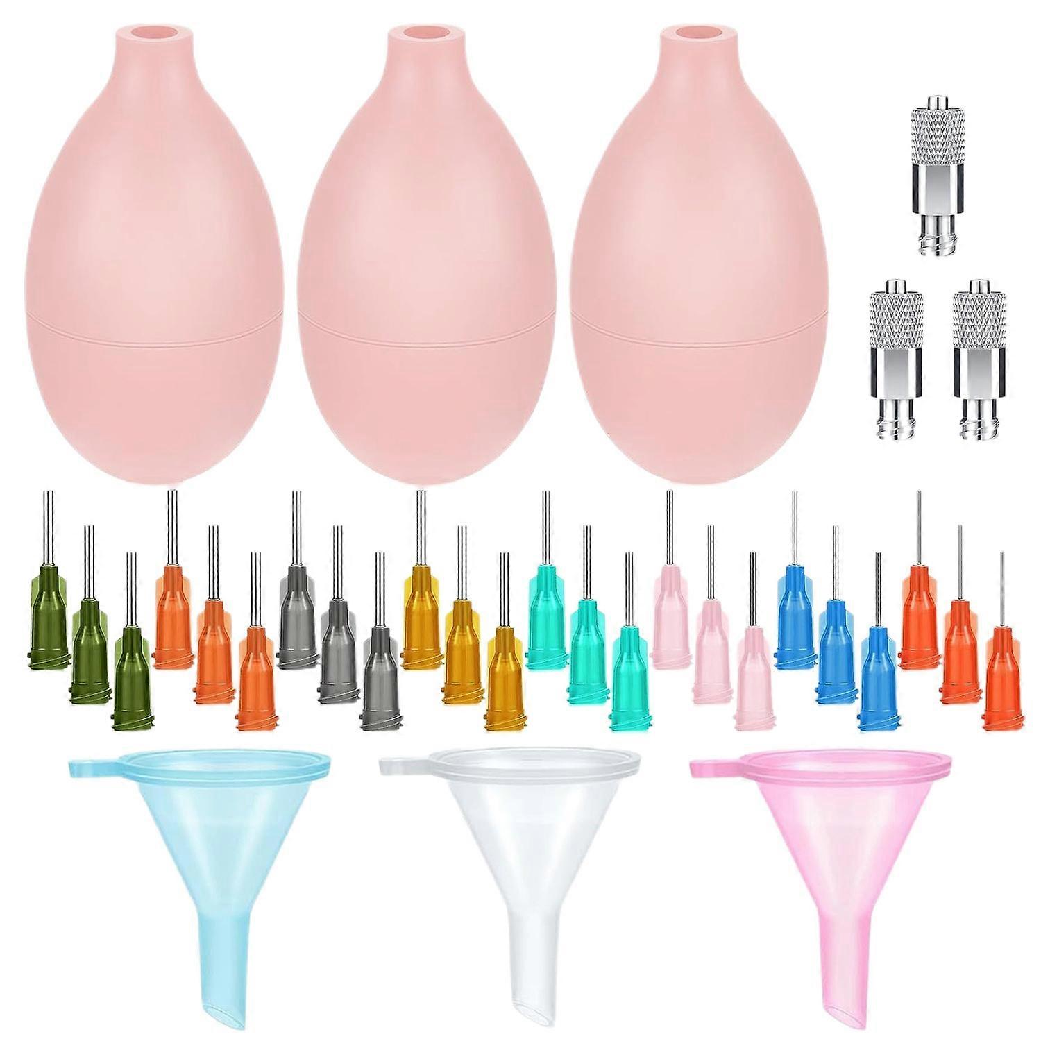 1 Set Pottery Smear Bottle Convenient Filling Versatile Needles Easy Squeeze Pottery Glaze Precision