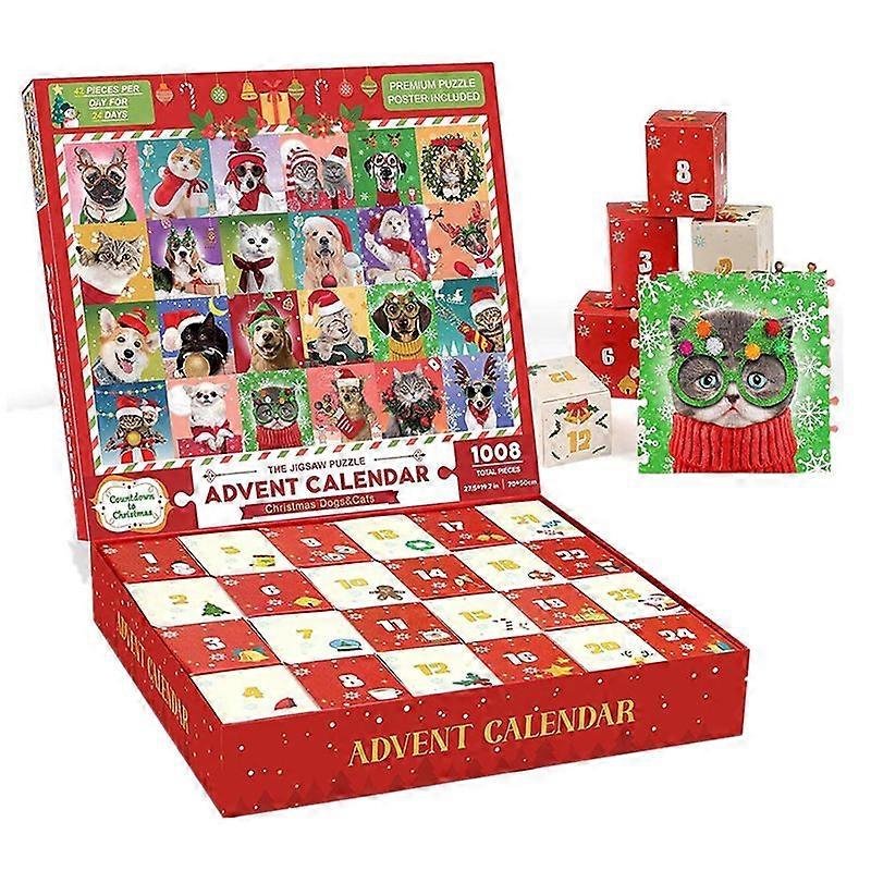 Advent Calendar Crăciun Jigsaw Puzzle Crăciun Emporium 1008 Piese Puzzle-uri