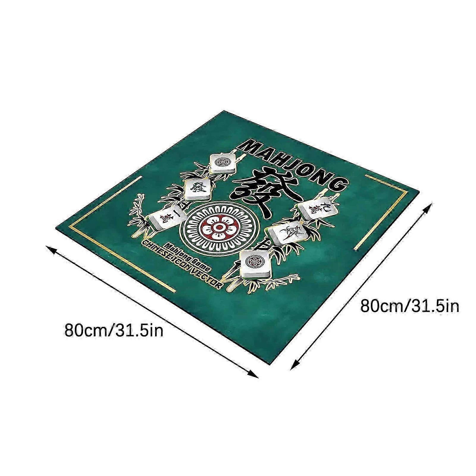 Mahjong Mat Reduction Mahjongg Table Mat Mahjong Accessories Tablecloth Game Poker Domino Game Game Mat For Card Board And Tile Games 80x80cm Flye3415