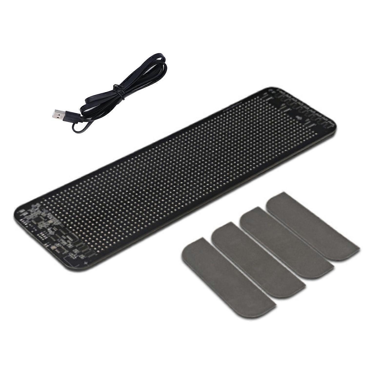 LED Light Sign 64x20 Dot Matrix Flexible Programmable Mobile APP Control Customizable Text Sign 