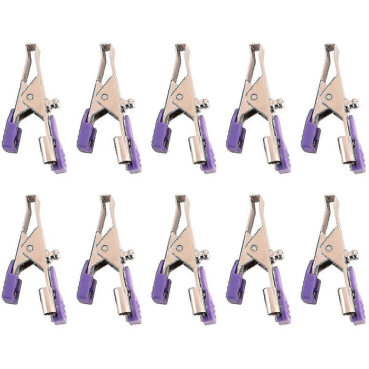 ケーブルの固定に使用される動物、ペット、犬、猫および獣医のための10pcs再使用可能なECG/EKGのワニ口クリップ電極