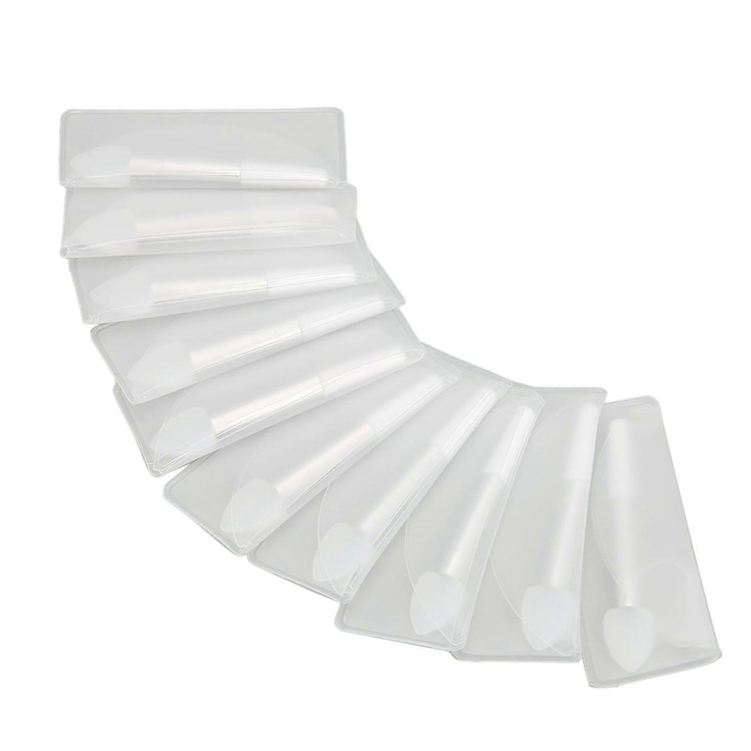 10 Mini Portable Silicone Makeup Brush Applicators for Eye Shadow - Set of 10