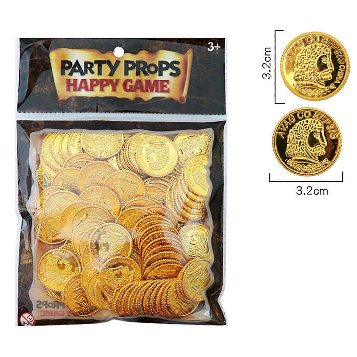 100 قطعة أطفال عملات بلاستيكية مضحكة لعبة ألعاب تعليمية للأطفال من سن 6 إلى 8 سنوات تدريب الدماغ تحسين مجموعة الذكاء الذهب