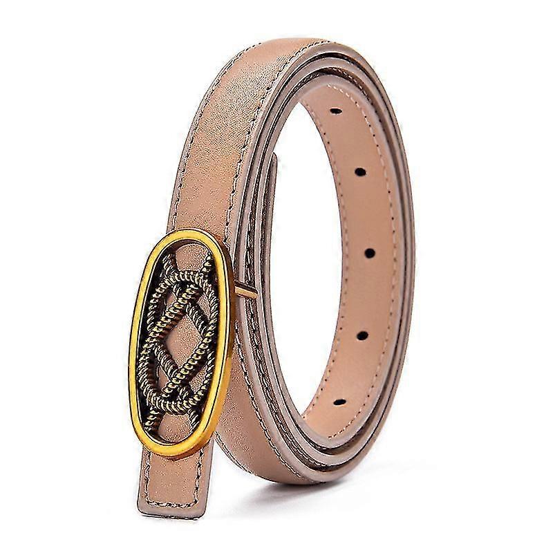 Women's Leather Belt Retro Fashion Trends Versatile Multi-color Belt