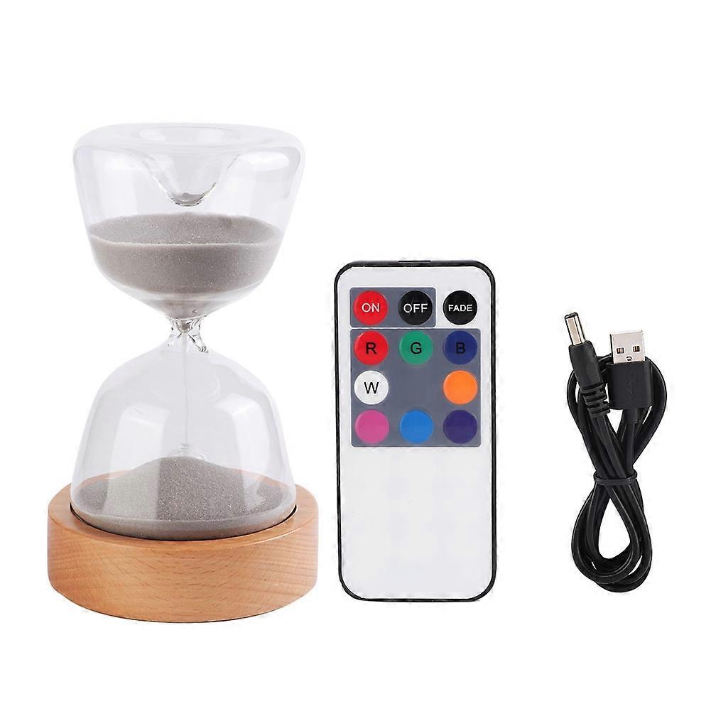 2 in 1 Sanduhr Sand Timer mit LED Nachtlicht, Desktop Ornament