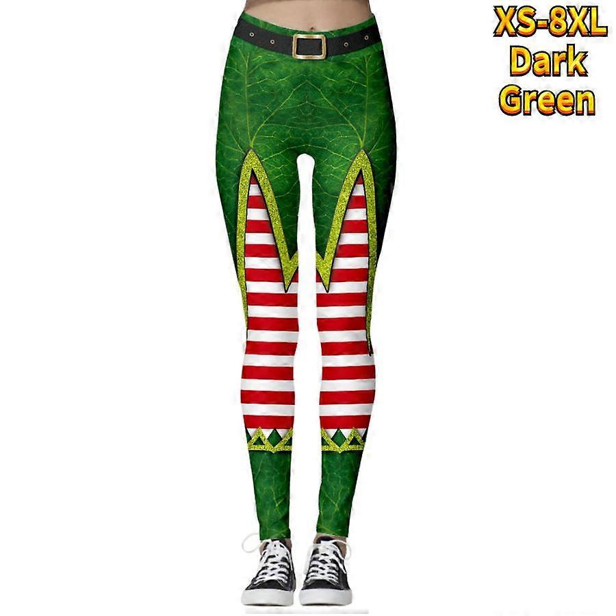 Womens Red Quicksand Prints Stretch Yoga Leggings Fitness Running Gym Sports Active Pants