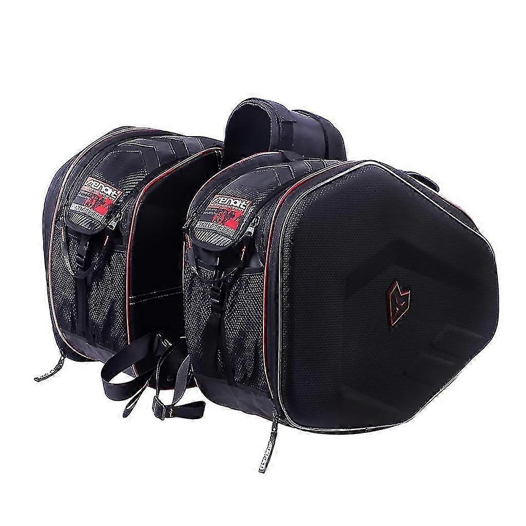 Pair Side Saddle Bags Package Motorcycle Bag With Waterproof Cover