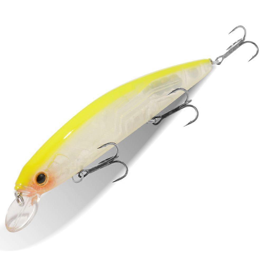 GOBAIT Floating Minnow 14cm 24g Topwater Fishing Lure Strong Grip Bait Weight System Hook 0-1.5m for Ocean River Lake Beach Fishing