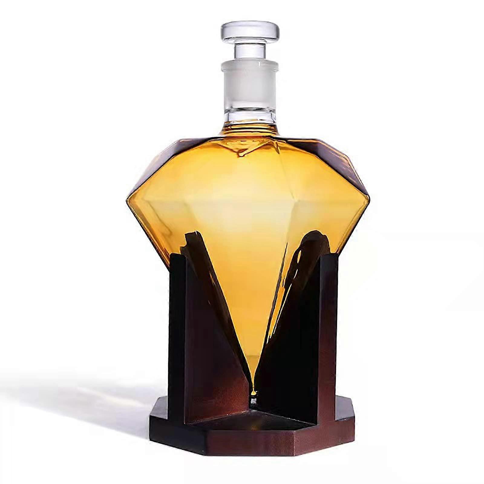 Crystal Decanter Whiskey Dispenser Set Gothic Bottle 850ml