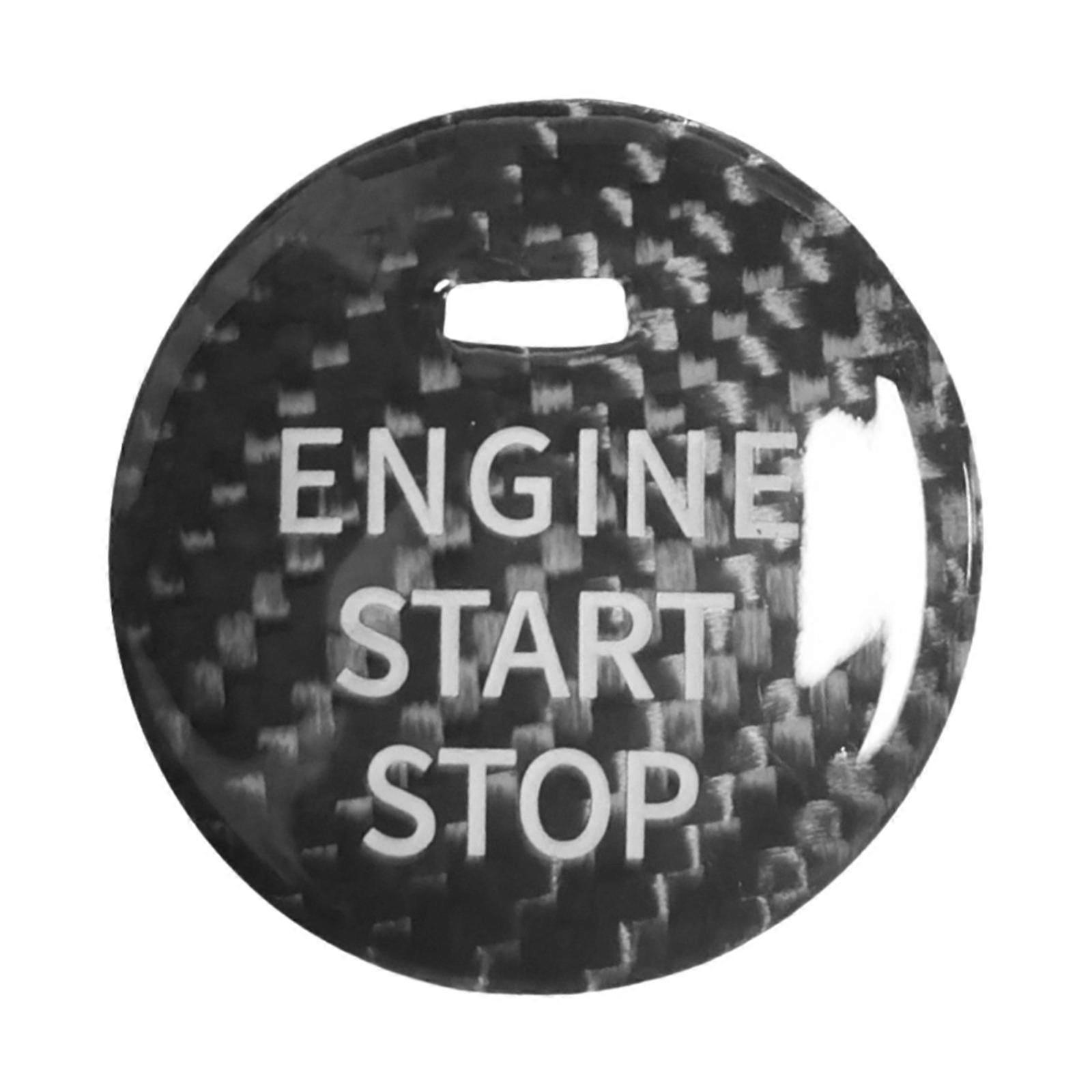 Engine Ignition Button Cover Decal Car Interior Sticker Utility Automobile Part