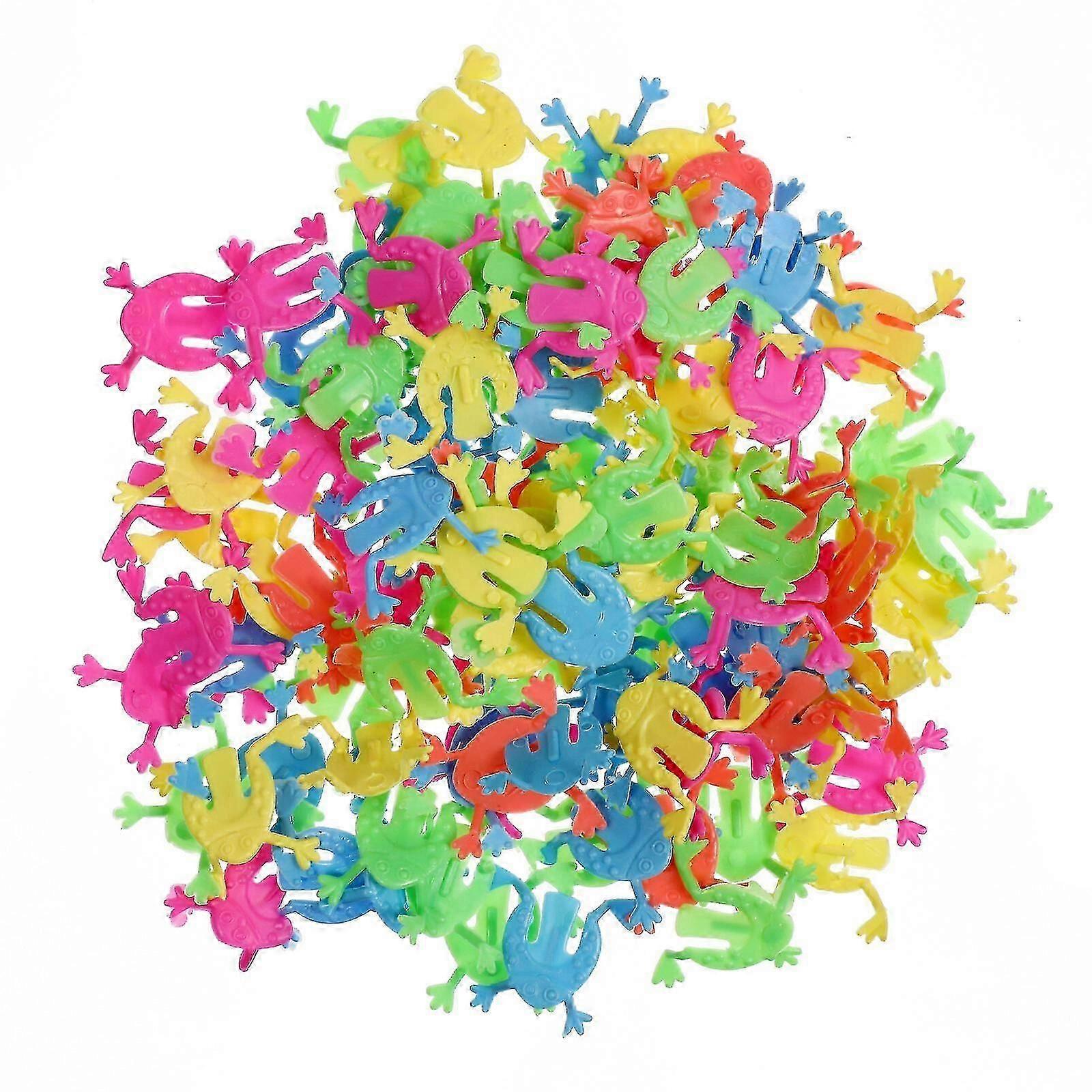 100個入り バルクおもちゃ 子供用 ホッピングフロッグ おもちゃ カエルゲーム ジャンピングおもちゃ カエルホッパーゲーム